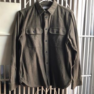 Everlane Mens Brushed Twill Overshirt M